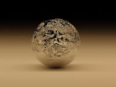 a silver and gold ball Texture