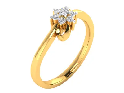 Women Ring Render 3dm STL MTL SLC JCD OBJ FBX Details 3D print model 17