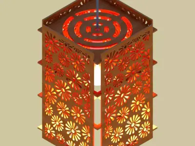 Chandelier lamp 3D 3D model