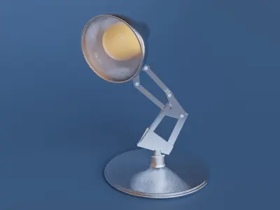 Pixar lamp rigged Low-poly 3D model