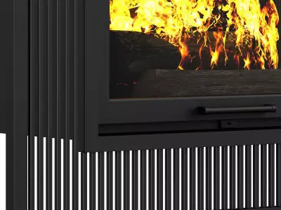 Wall Fireplace 5 3D model