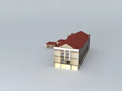 Riga Sencu street 1 Free 3D model