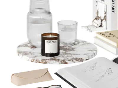 Workspace Decorative Set With PH Lamp 3D model