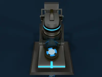 Sci Fi Liquid Container 3D model