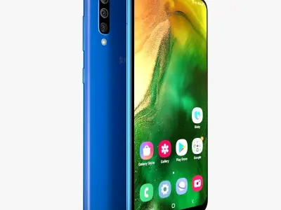 Samsung Galaxy A50 All colors 3D model
