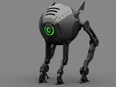 Mosquito DROID   rigged character 3D model