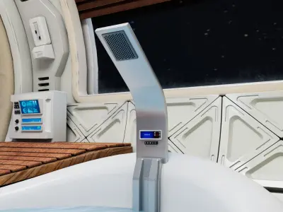 Spaceship Bathroom 3D model