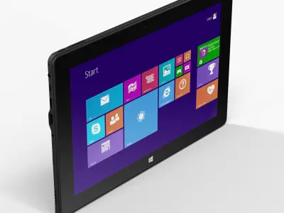 Krez TM1005B32 Slim 3G tablet Low-poly 3D model