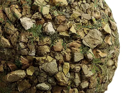 Gravel Seamless Texture 2K - EXR 5 - JPG 5 Texture Texture