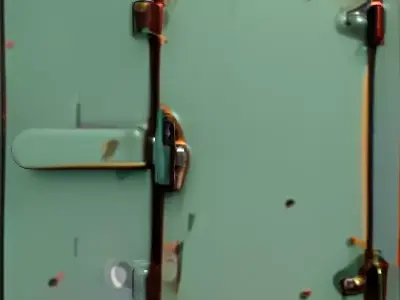 Weathered Industrial Green Utility Box Low-poly 3D model