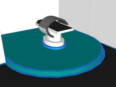 Sickbay floor plan of room 3D model