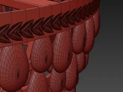 Clarissa Glass Drop Pendant 3D model