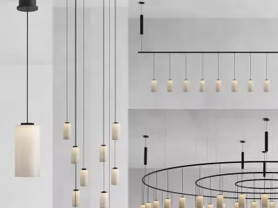 Santa and Cole Light Low-poly 3D model