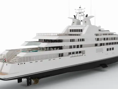 Dubai Superyacht 3D model