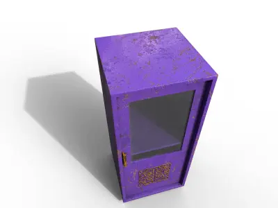 Old Modern Furniture 3D Model Terror Low-poly 3D model 12