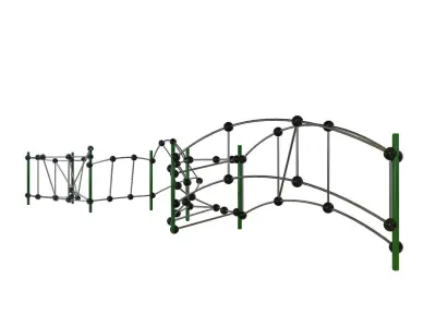 modern playground  workout Low-poly 3D model