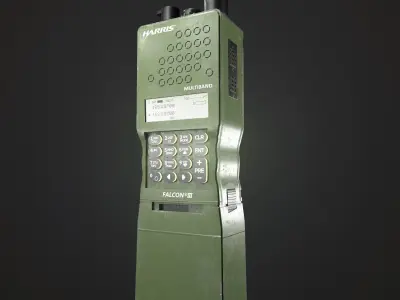 Military Walkie Talkie Radio Low-poly 3D model