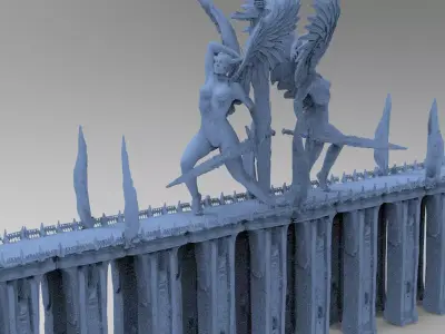 Arthurian bridge 3 3D model