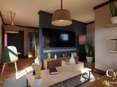 Modular Classic Style American House 1 Low-poly 3D model