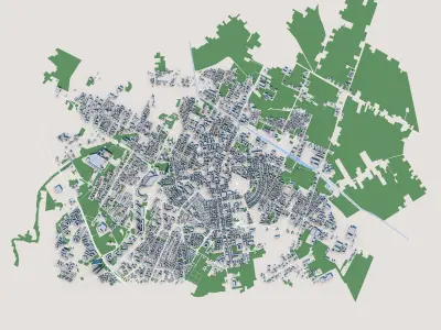 Latina City Italy 3D model