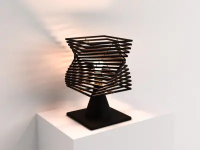 Lamp set table Low-poly 3D model