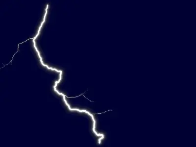 Realistic 3D Lightning CG-14 Low-poly 3D model