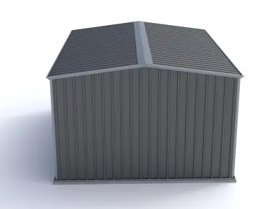 Medium Garden Shed High Poly 3D model
