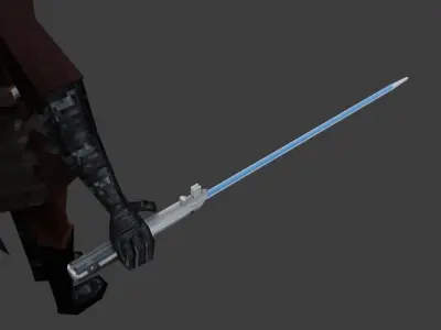 Anakin Skywalker PSX Style 3D Model Low-poly 3D model