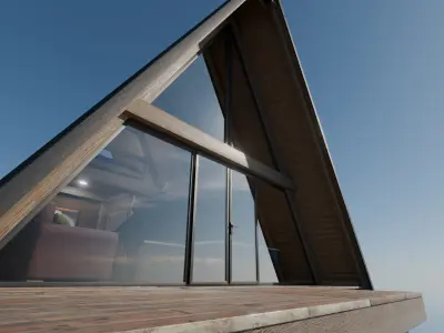 A-frame Cabin 3D model