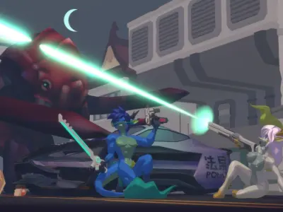 Acheron Longma Nude Low-poly 3D model