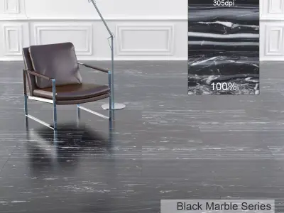 Black Marble Texture 2 3D model