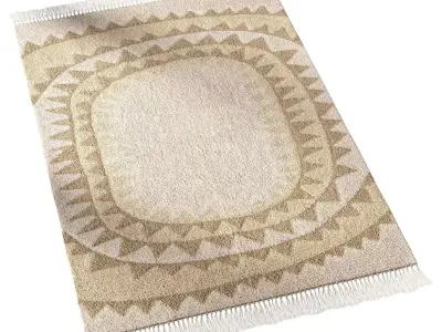 Sun Tufted Rug 3D model
