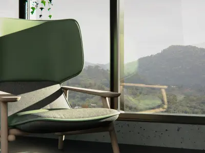 Lobby scene 3D model