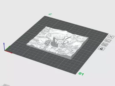Mecca Makkah City Saudi Arabia 3D print model