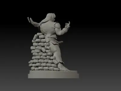 Ken from Street Fighter 3D print model