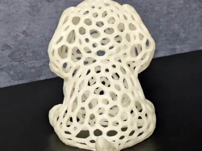 Puppy Voronoi 3D print model