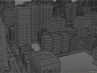 City large scale  3D model
