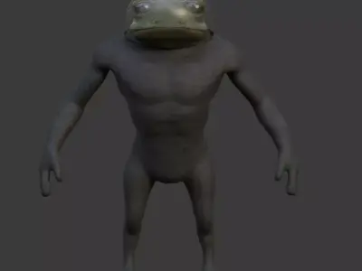 Frogman-Deep Sea Diver Fully Rigged Low-poly 3D model