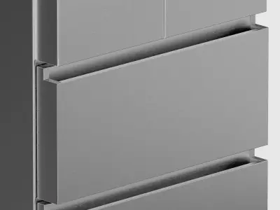 Haier Fridge freezer - HFR3718ENMM  Low-poly 3D model