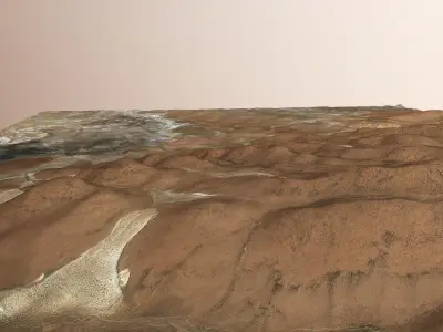 Desert Hills Surface Terrain Landscape Environment PBR 34 Low-poly 3D model