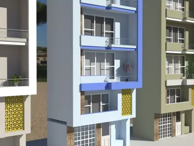 exterior office building 3D model