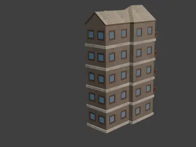 House Model 13 Low-poly 3D model
