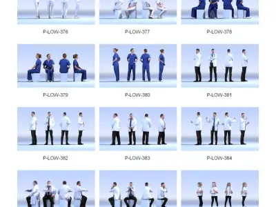  Dosch 3D - LoPoly People Vol 4 