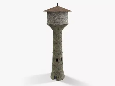 Castle Tower Low-poly 3D model buy
