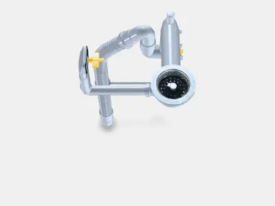 LILLVIKEN Water trap-strainer 1 bowl Low-poly 3D model