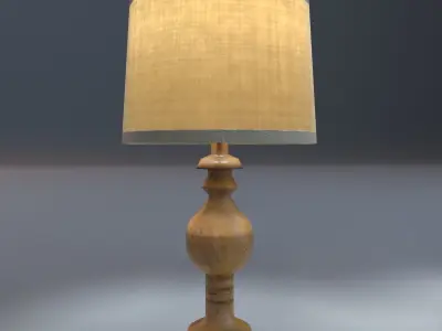 PBR Table Lamps Low-poly 3D model