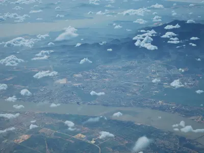 Jiujiang China City Landscape 3D Model 3D model