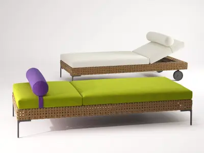 Charles Chaise Lounge 3D model