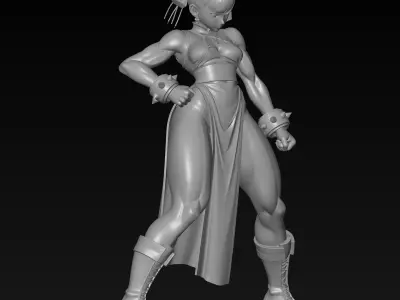 Chun-Li Street Fighter 3D Model STL for 3D Printing 3D print model