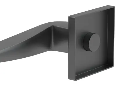 Atlantic Forme Foglia Handle Matt Black  3D model